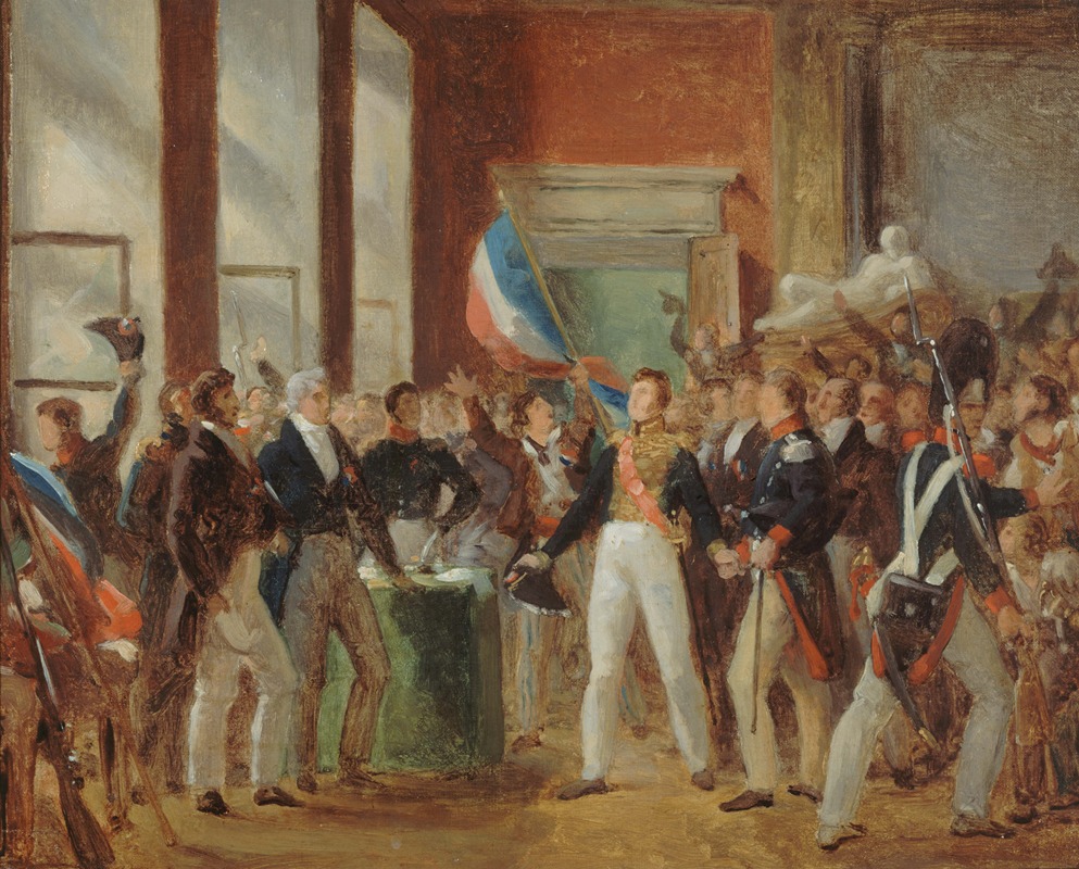 Louis-Philippe prêtant serment à l'Hôtel de Ville, le 31 juillet