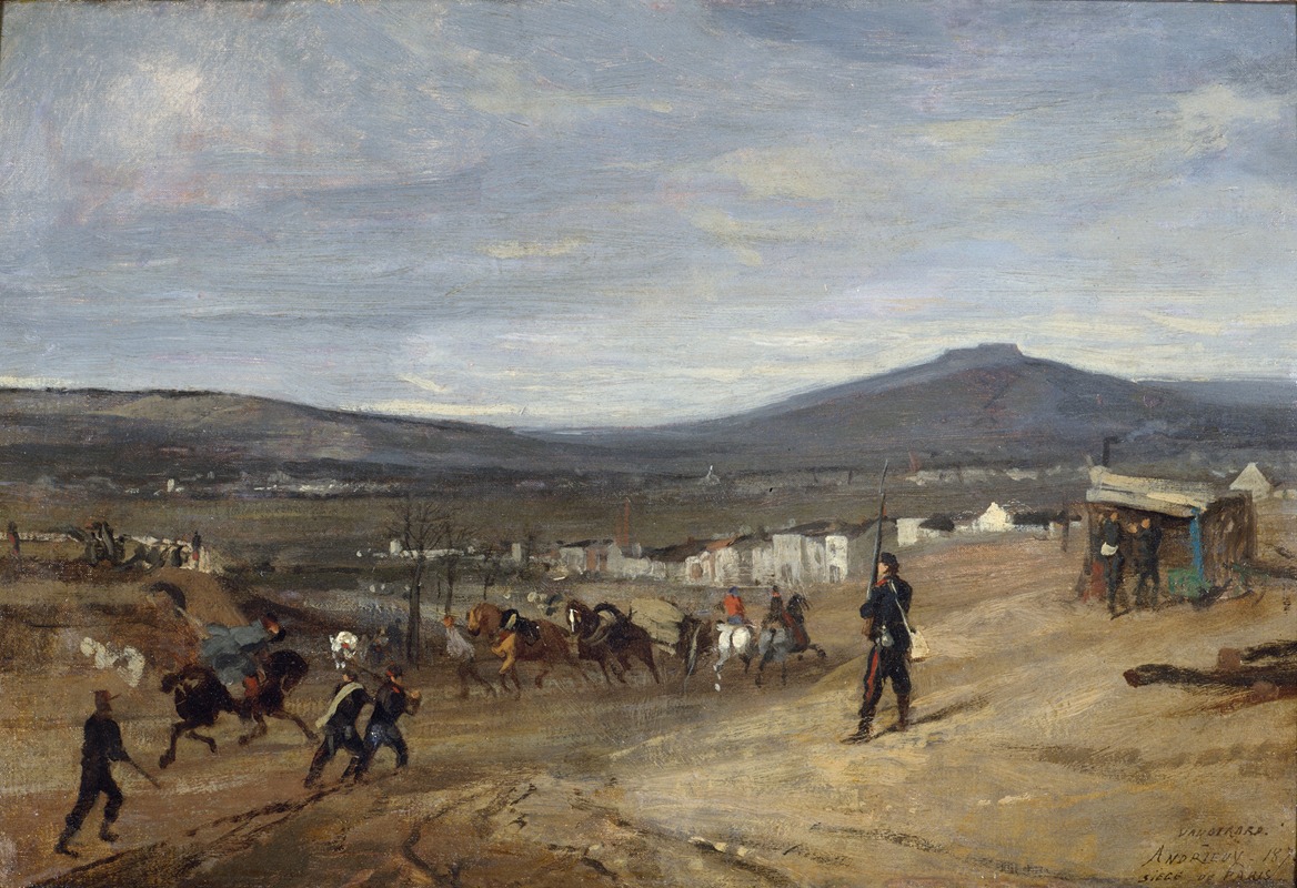 Clément-Auguste Andrieux - Vaugirard pendant le siège de Paris, 1870
