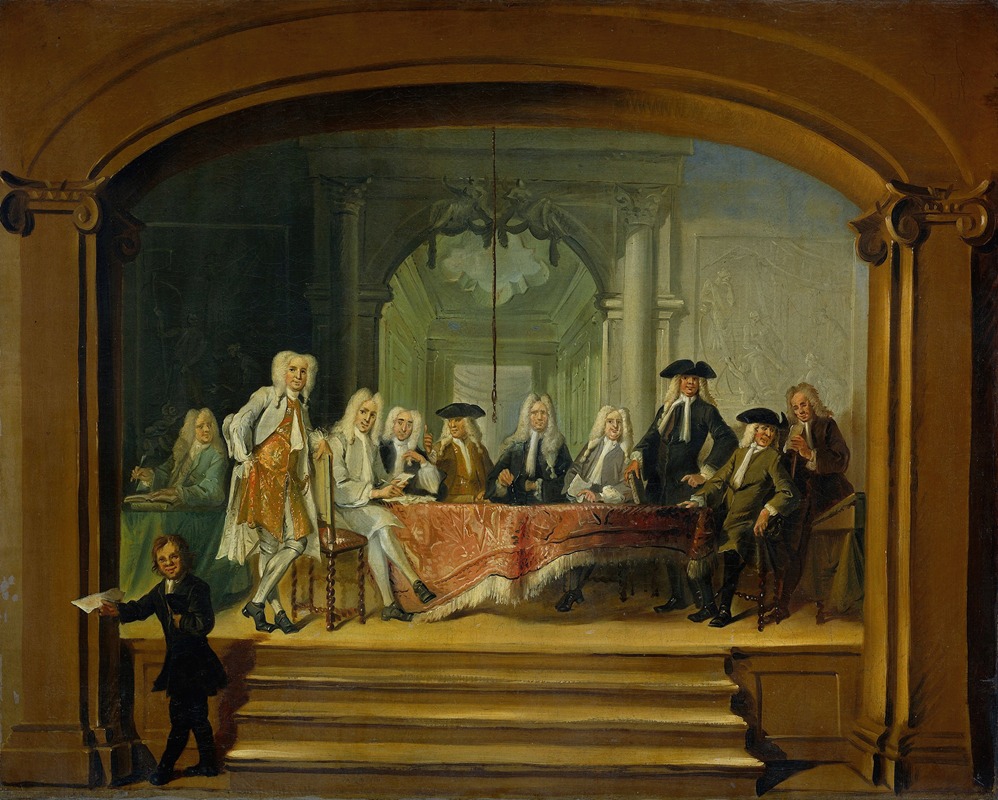 Cornelis Troost - Regents of the Aalmoezeniersweeshuis Orphanage in Amsterdam, 1729