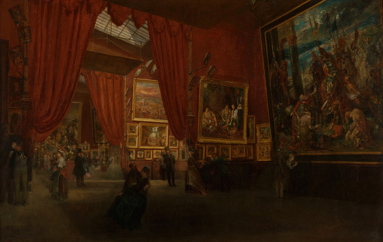 Ed. Albertini - Exposition des œuvres d’Eugène Delacroix, à la galerie Martinet, boulevard des Italiens, en 1864