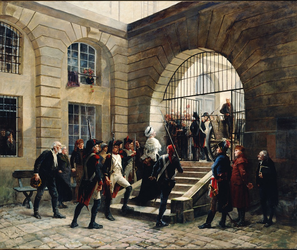 Georges Cain - Marie Antoinette leaving the Conciergerie, October 16, 1793