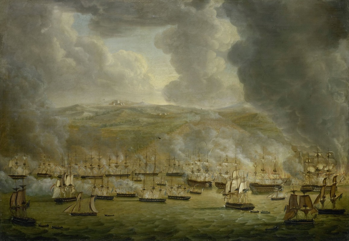 Gerardus Laurentius Keultjes - The Attack of the Combined Anglo-Dutch Squadron on Algiers, 1816