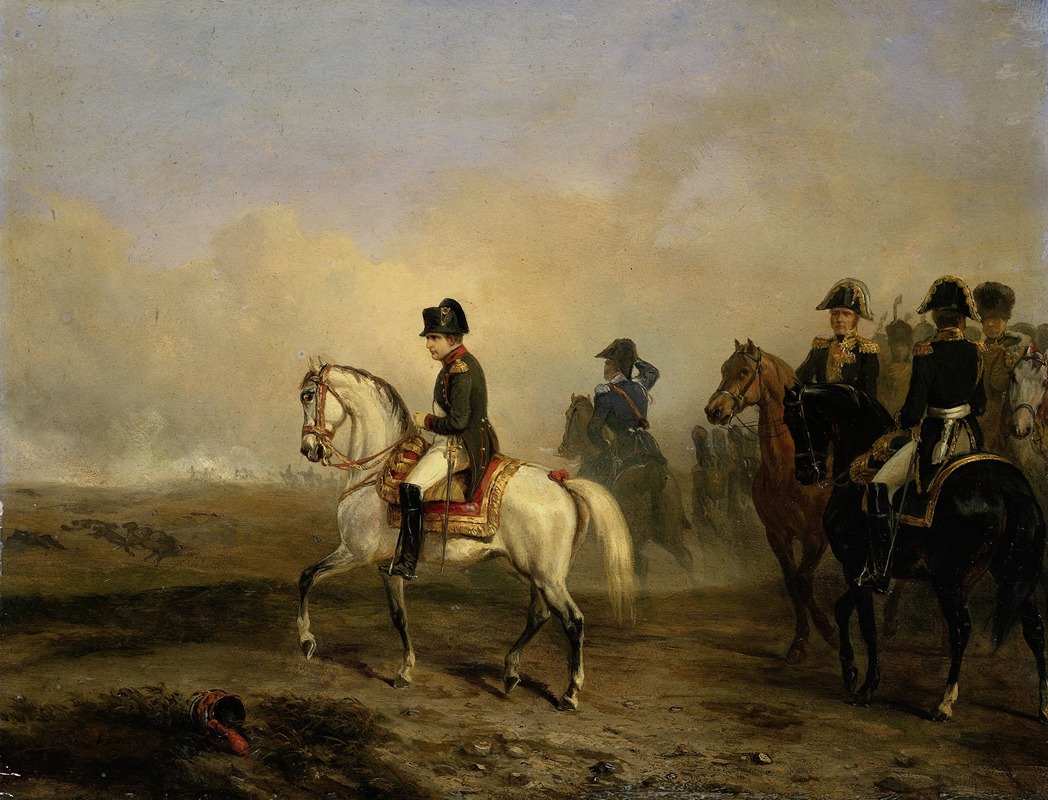 Horace Vernet - Keizer Napoleon I en zijn staf te paard