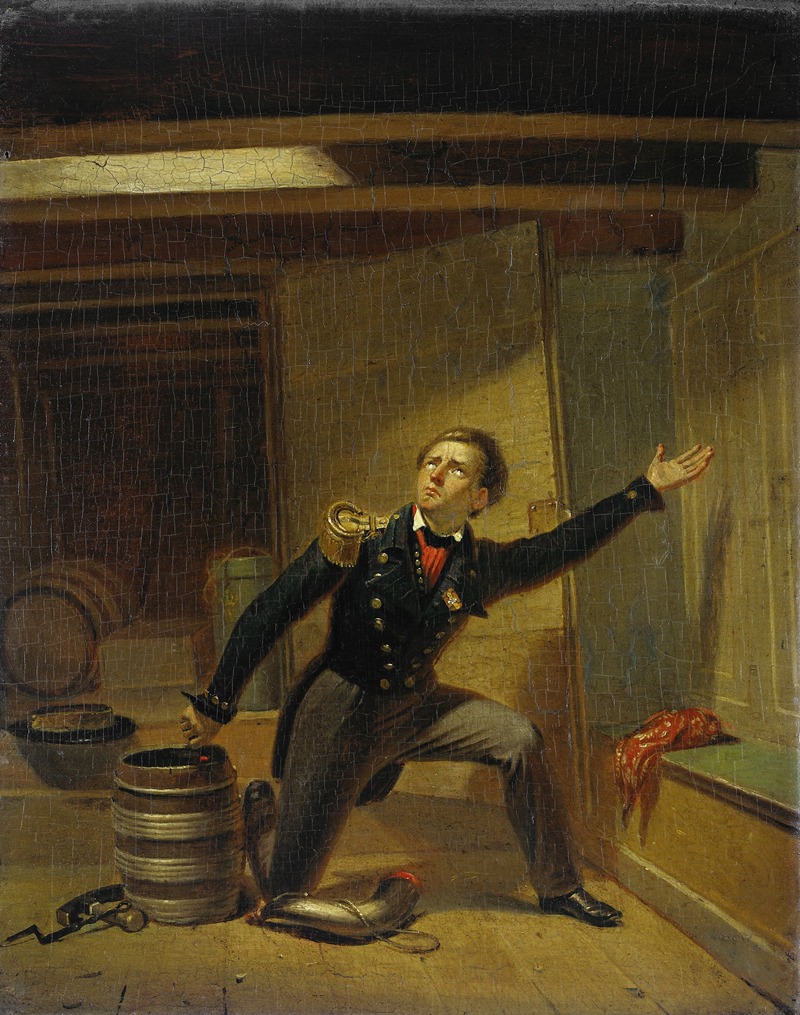 Jacobus Schoemaker Doyer - Jan van Speijk steekt de lont in het kruit, 5 februari 1831