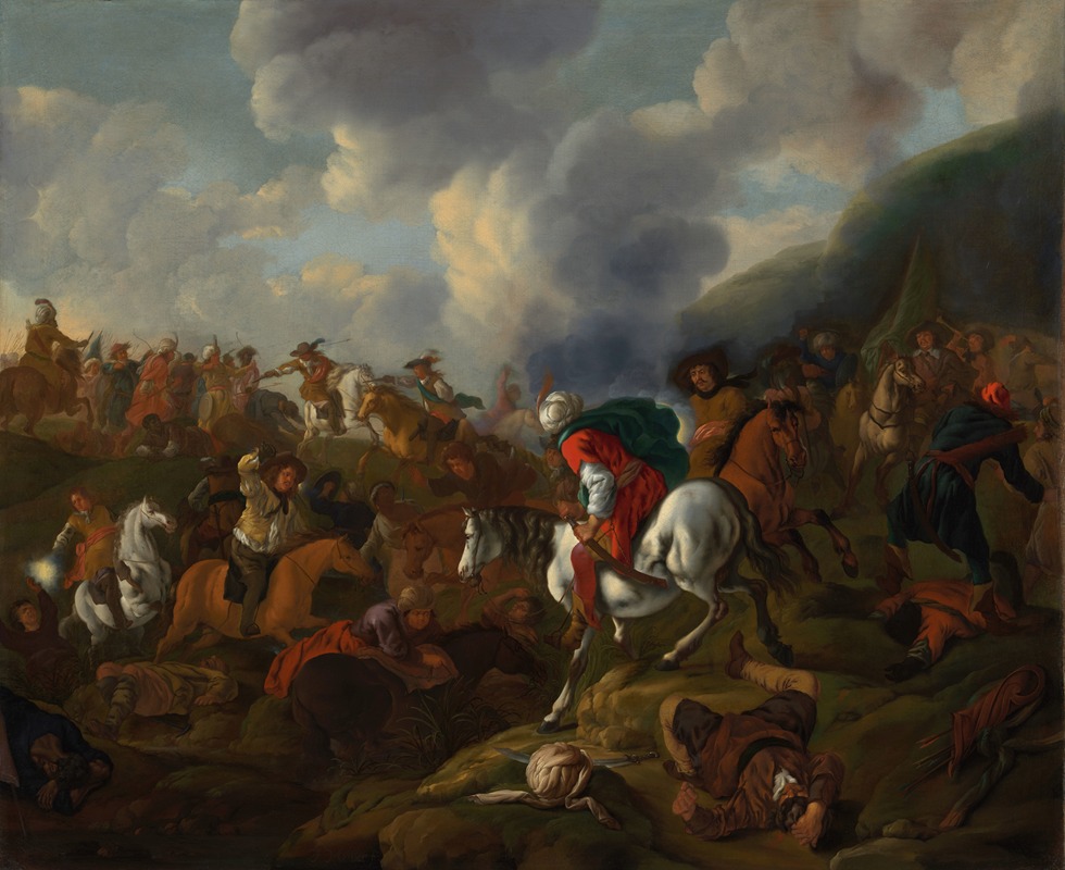 Jacques Muller - A Cavalry Encounter between Turkish Troops and the Troops of the Austrian Emperor