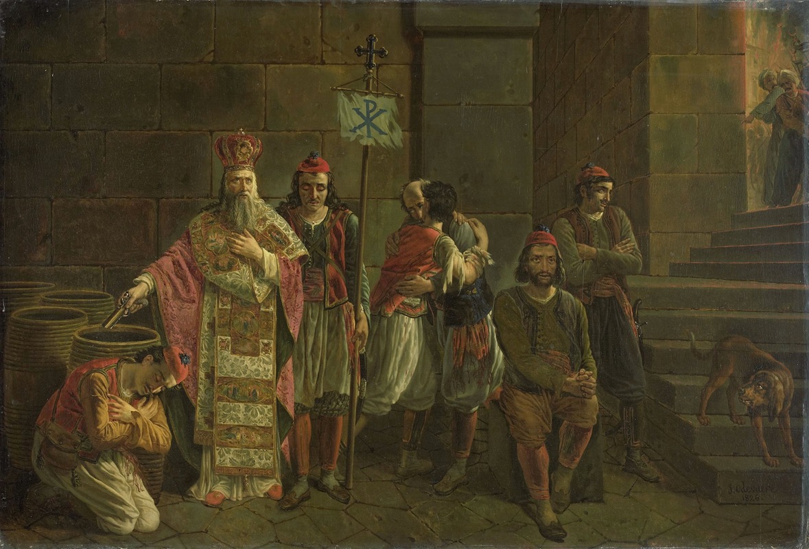 Joseph-Denis Odevaere - The Last Defenders of Missolonghi, 22 April 1826; an episode from the Greek War of Independence