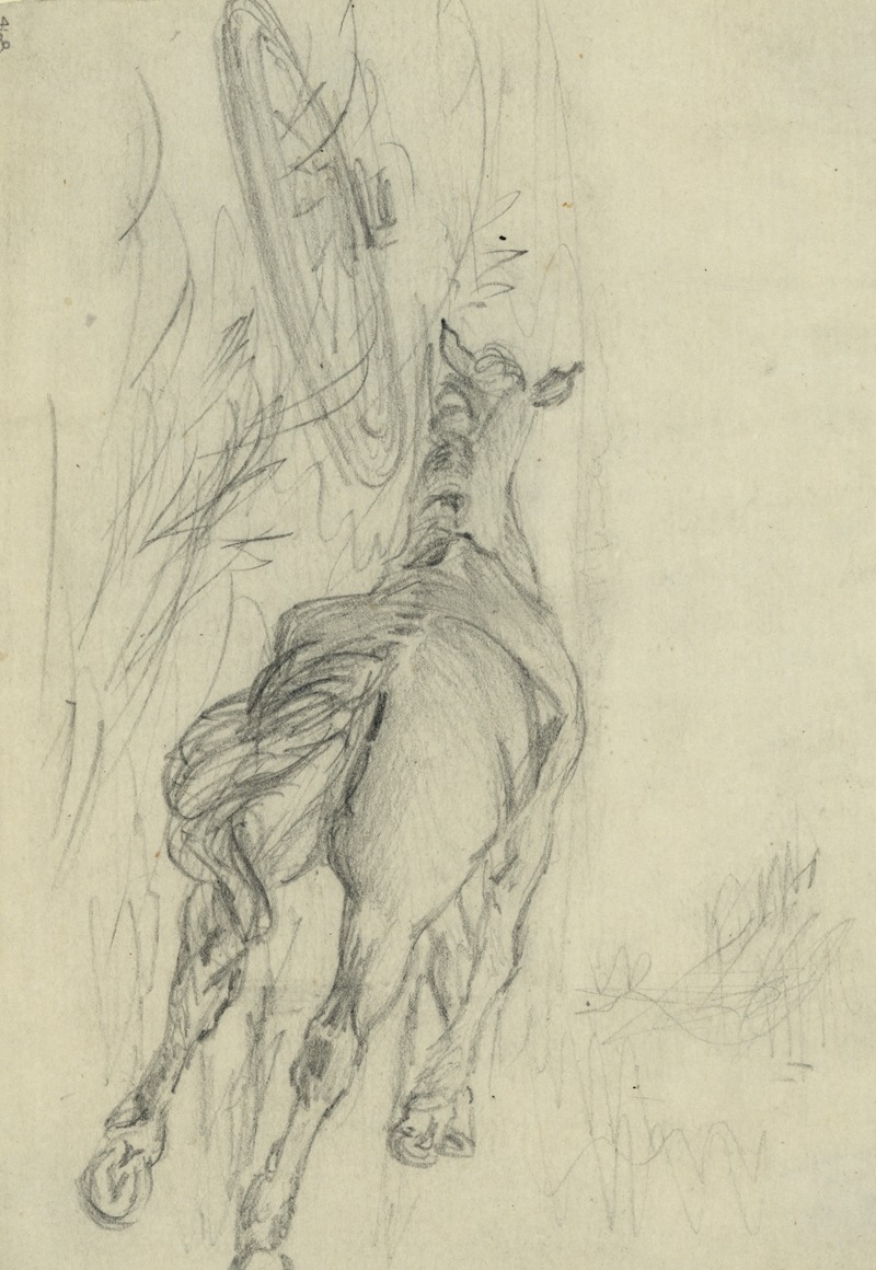 Alfred Rudolph Waud - Sketch of a dead horse