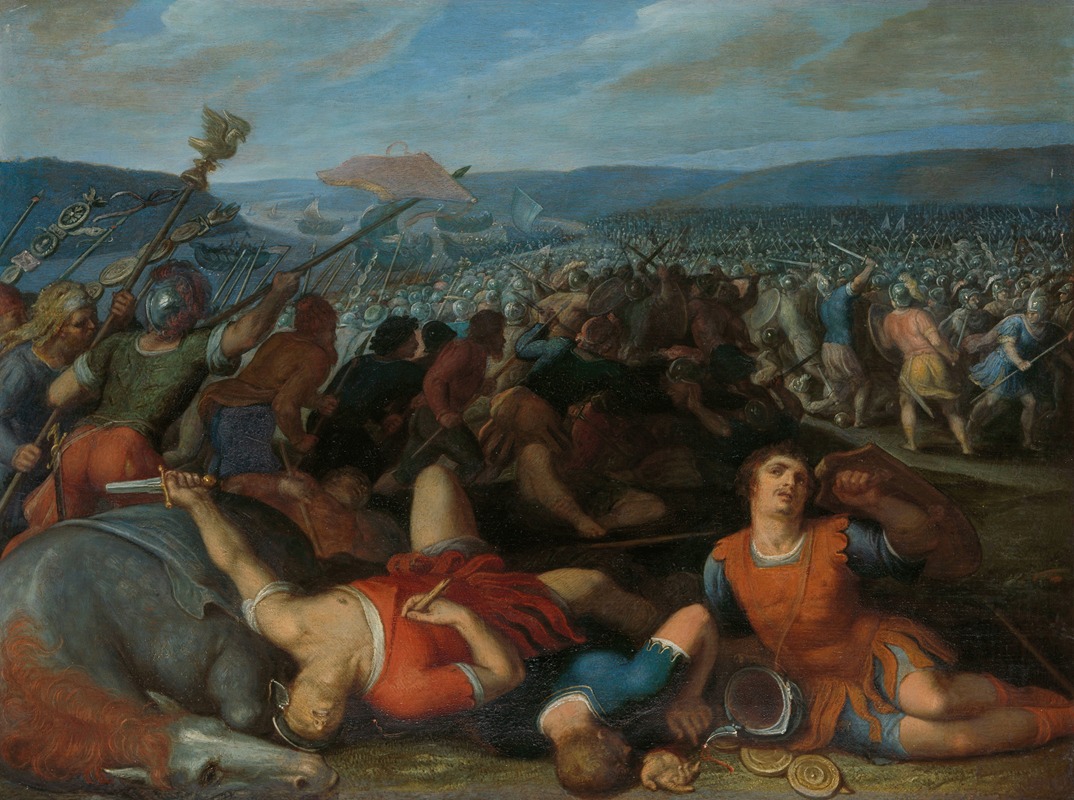 Otto van Veen - The Batavians Defeating the Romans on the Rhine