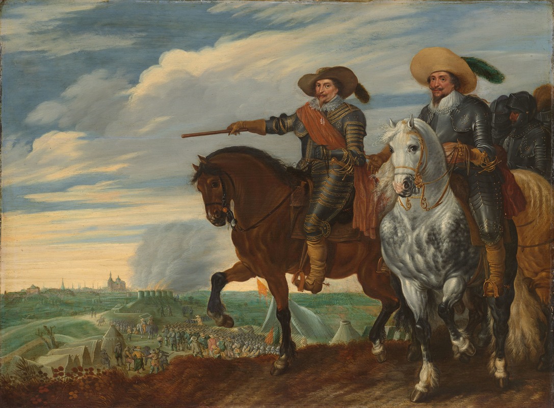 Pauwels van Hillegaert - Frederick Henry and Ernst Casimir of Nassau-Dietz at the Siege of ’s Hertogenbosch