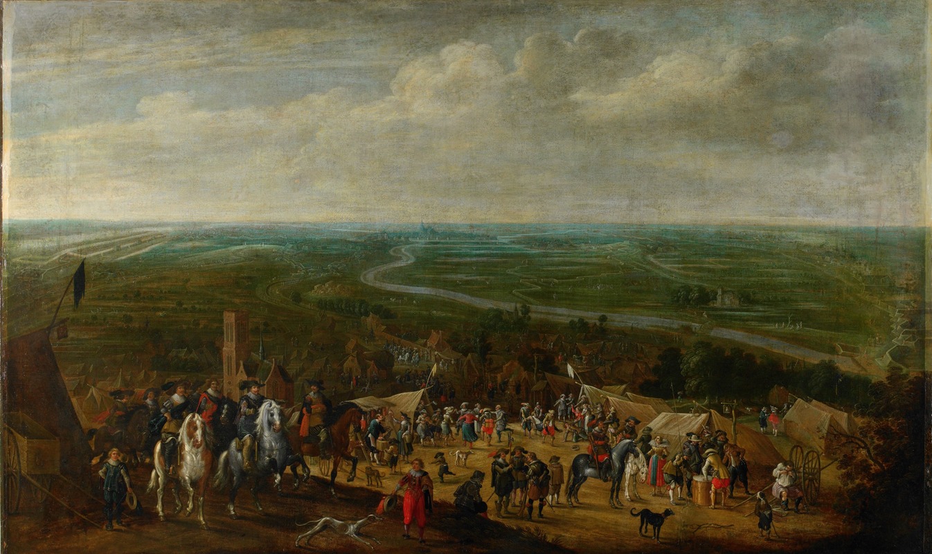 Pauwels van Hillegaert - Prince Frederik Hendrik at the Siege of ‘s-Hertogenbosch, 1629