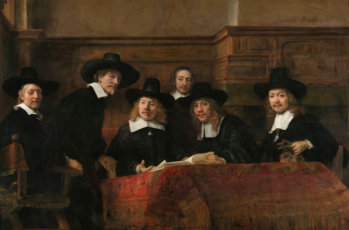 Rembrandt van Rijn - The Sampling Officials of the Amsterdam Drapers’ Guild, Known as ‘The Syndics’