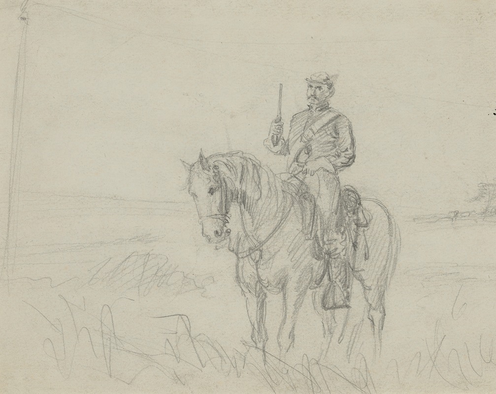 Alfred Rudolph Waud - Soldier on horse