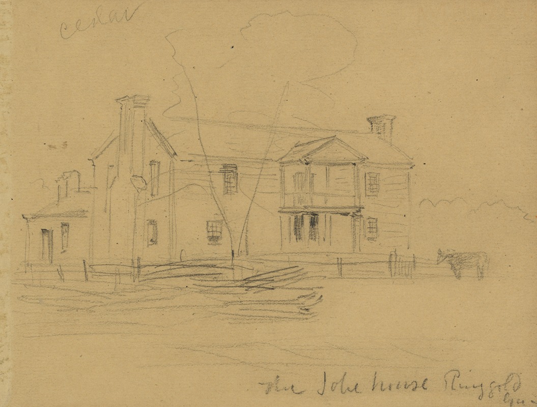 Alfred Rudolph Waud - The Jobe house. Ringgold, Ga.