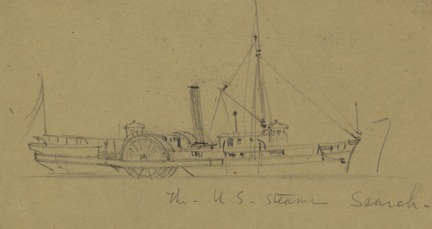 Alfred Rudolph Waud - The U.S. steamer Search.