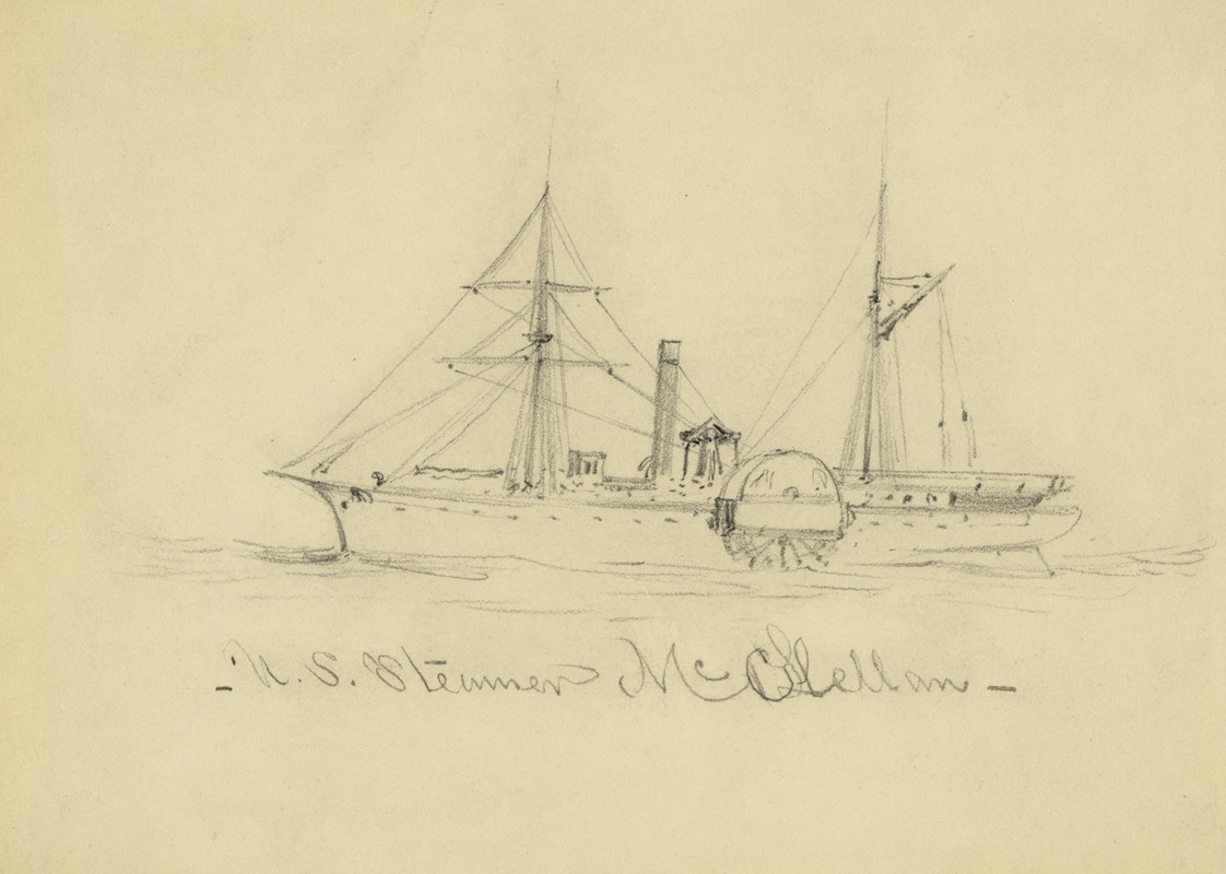 Alfred Rudolph Waud - U.S. Steamer McClellan