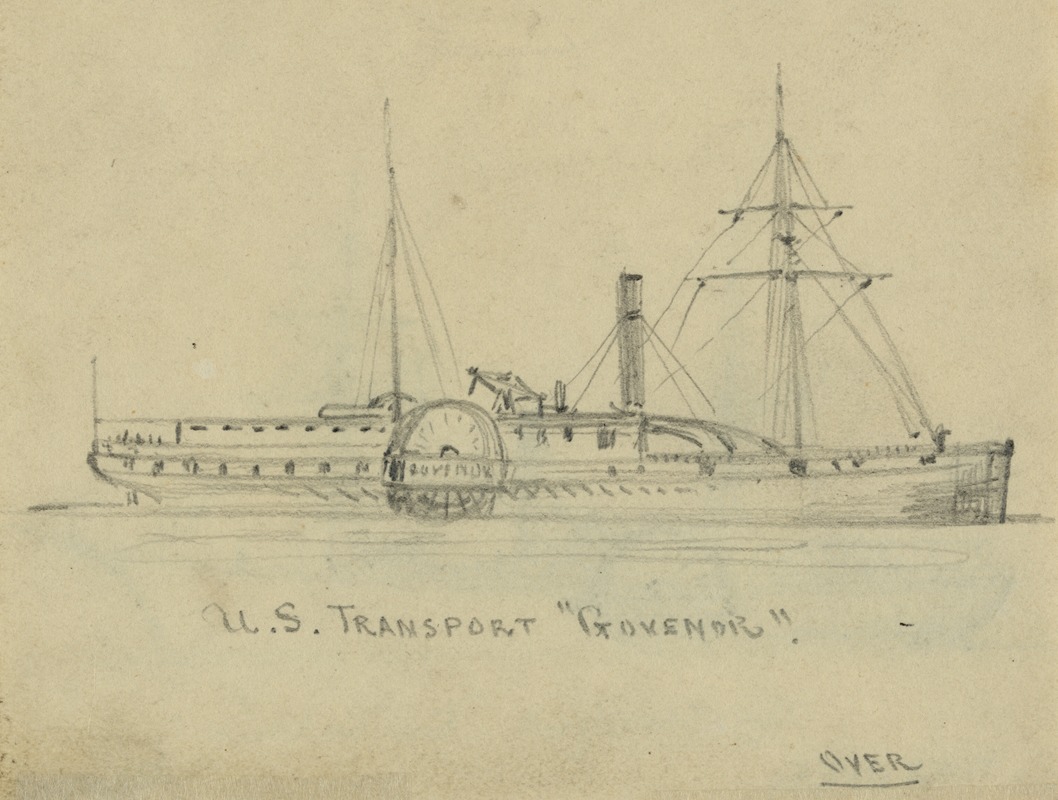 Alfred Rudolph Waud - U.S. Transport ‘Governor’