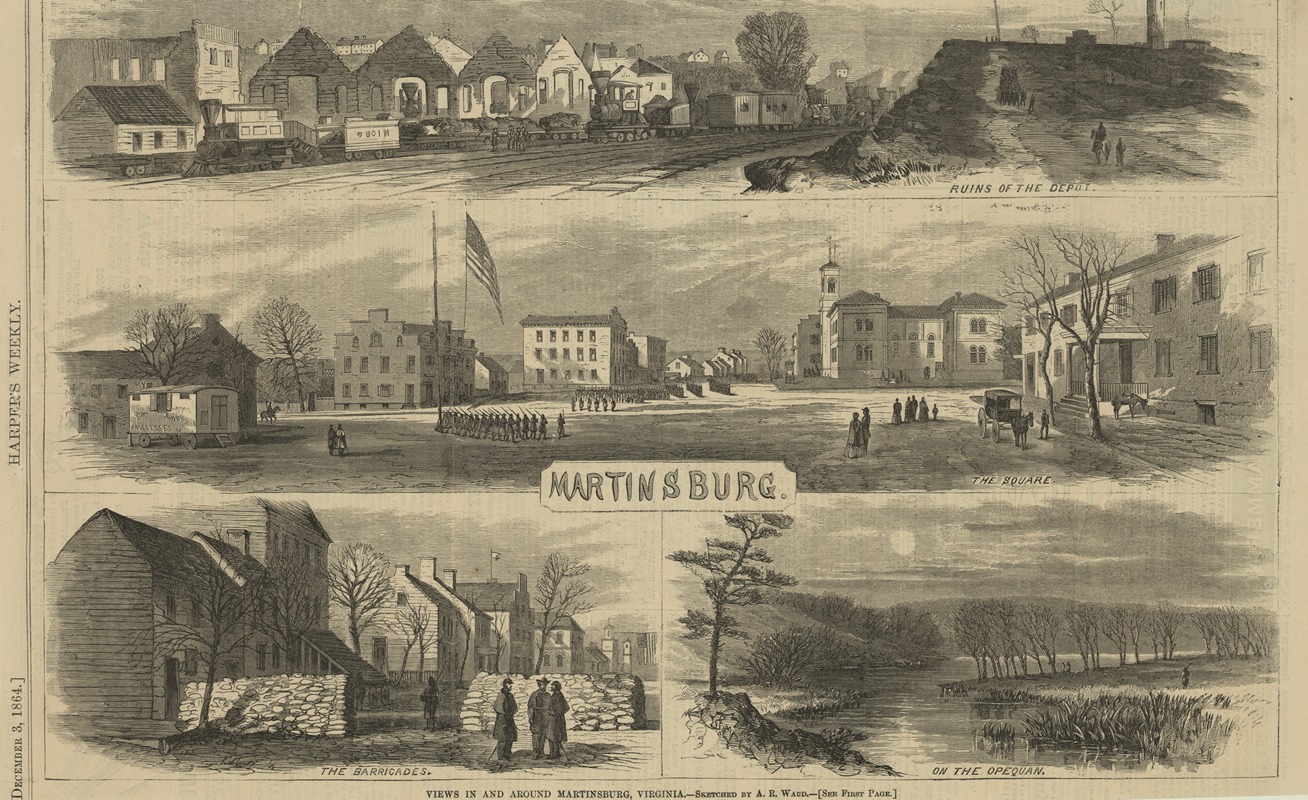 Alfred Rudolph Waud - Views in and around Martinsburg, Virginia