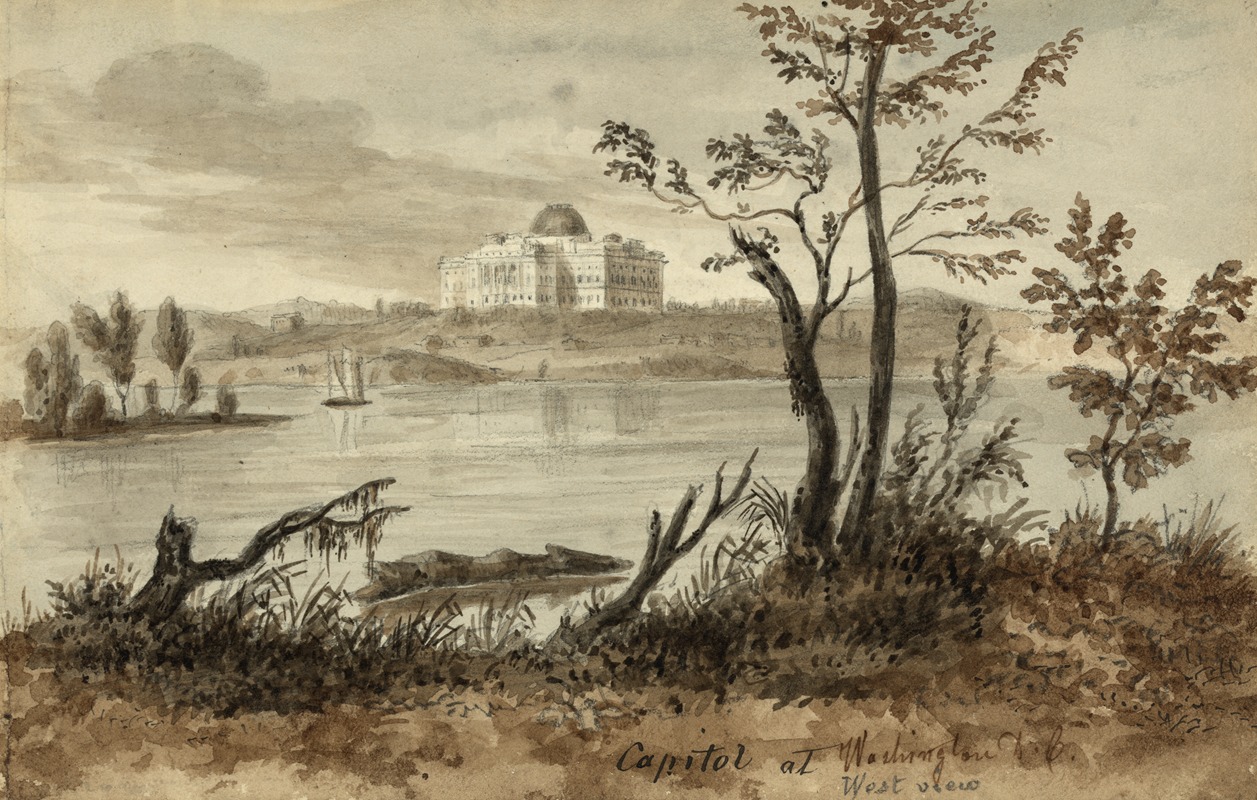 Augustus Köllner - Capitol at Washington D.C.– West view