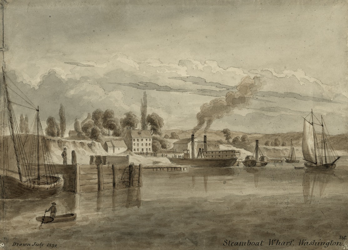 Augustus Köllner - Steamboat Wharf, Washington, D.C.