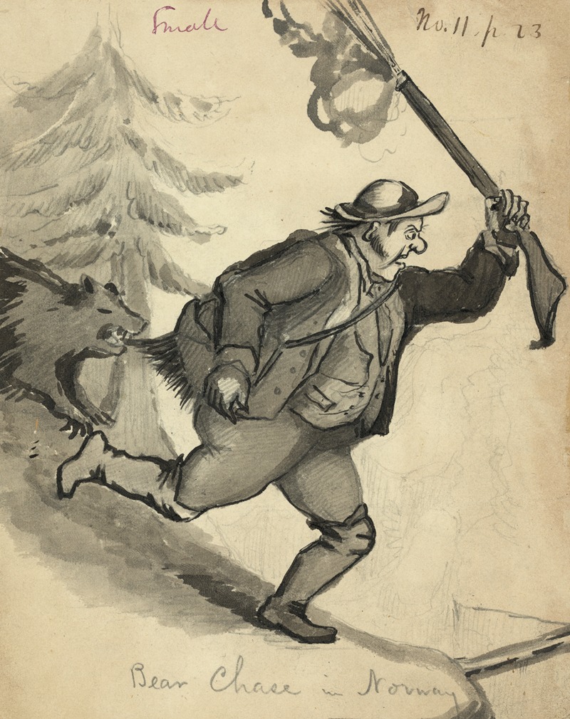 Bayard Taylor - Bear chase in Norway