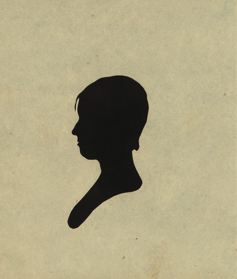 Charles Willson Peale - Silhouette of girl facing left, no. 2