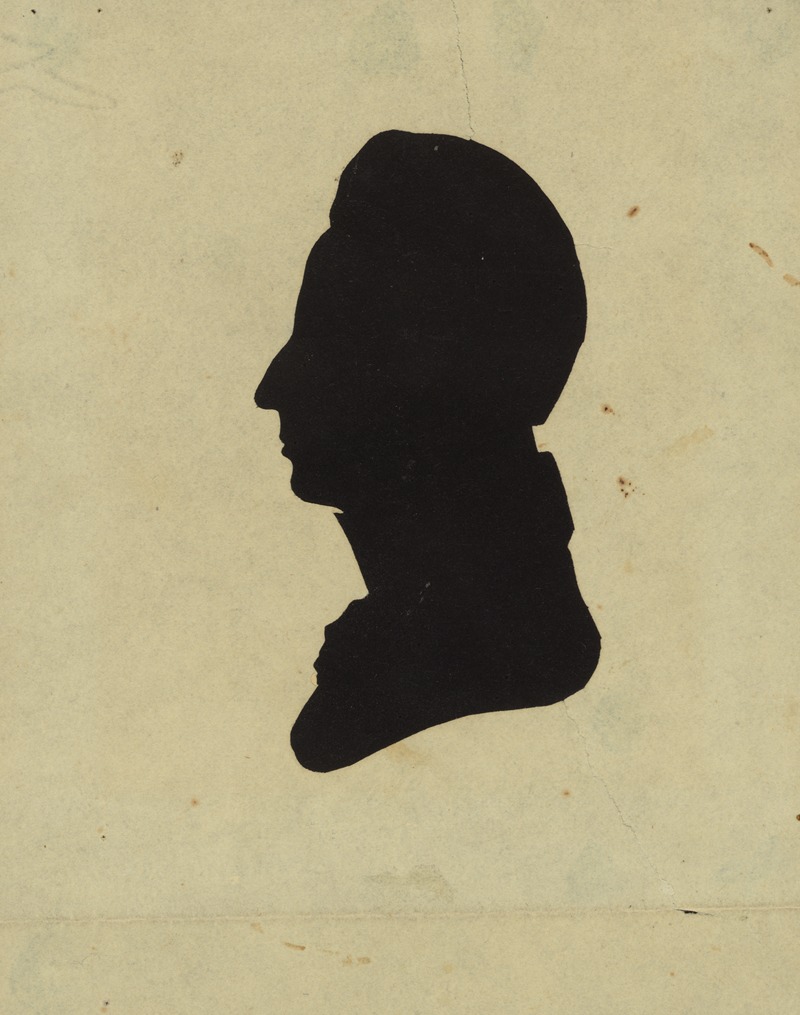 Charles Willson Peale - Silhouette of man facing left, no. 1