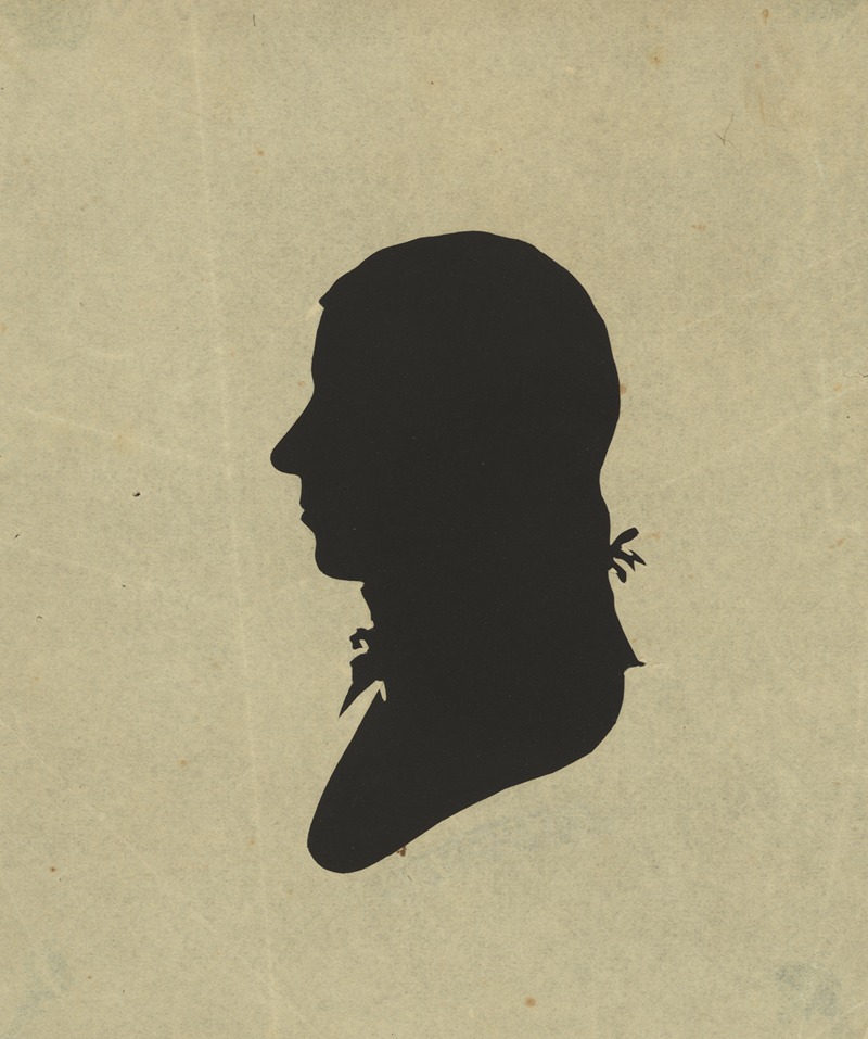 Charles Willson Peale - Silhouette of man facing left, no. 10