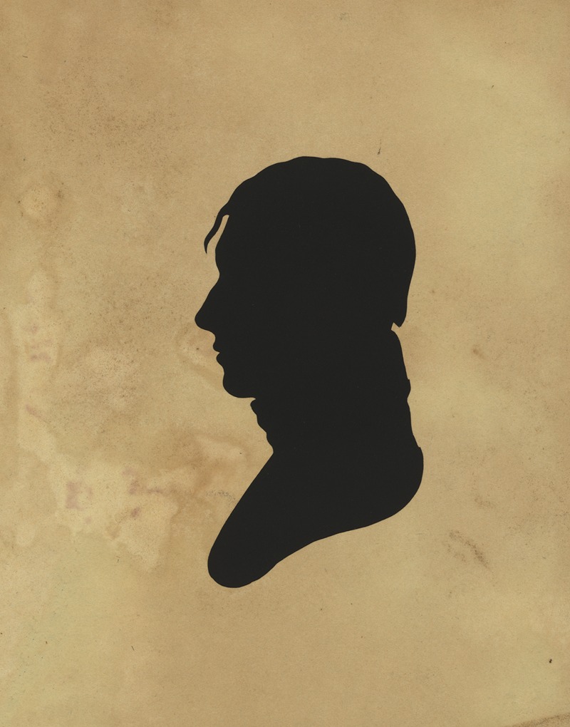 Charles Willson Peale - Silhouette of man facing left, no. 11