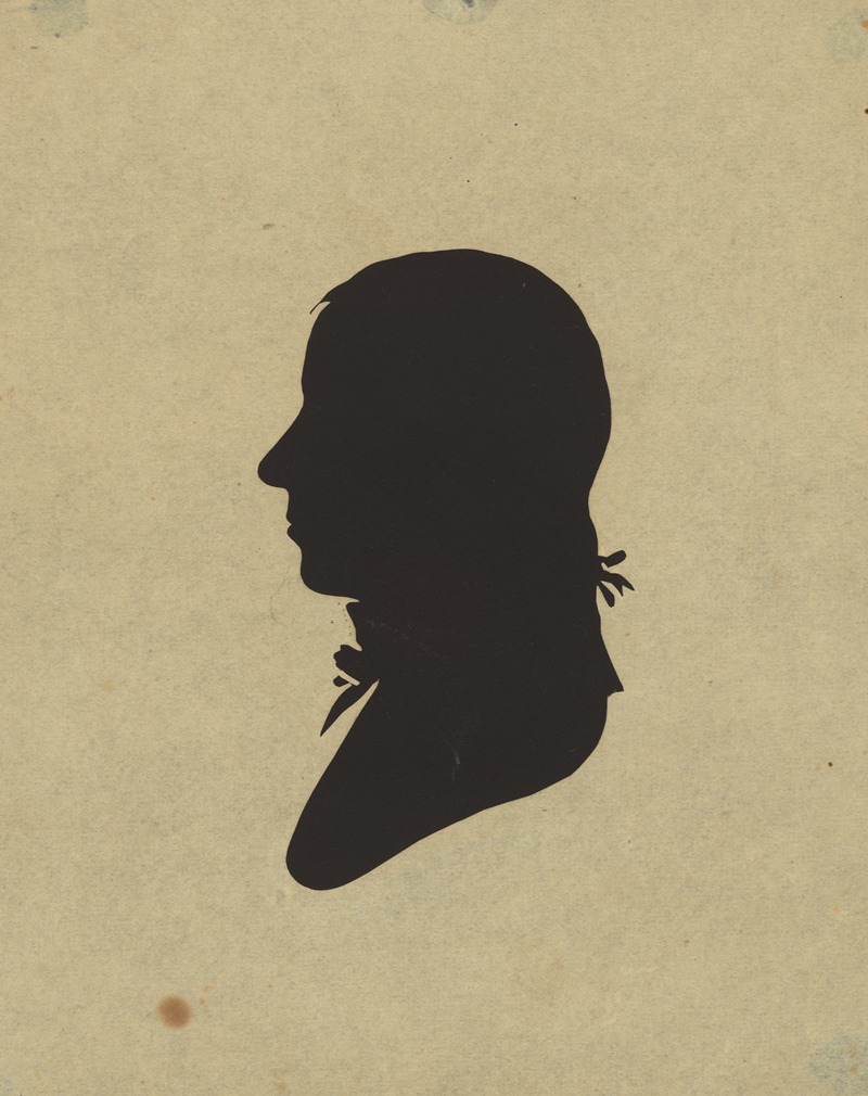 Charles Willson Peale - Silhouette of man facing left, no. 2