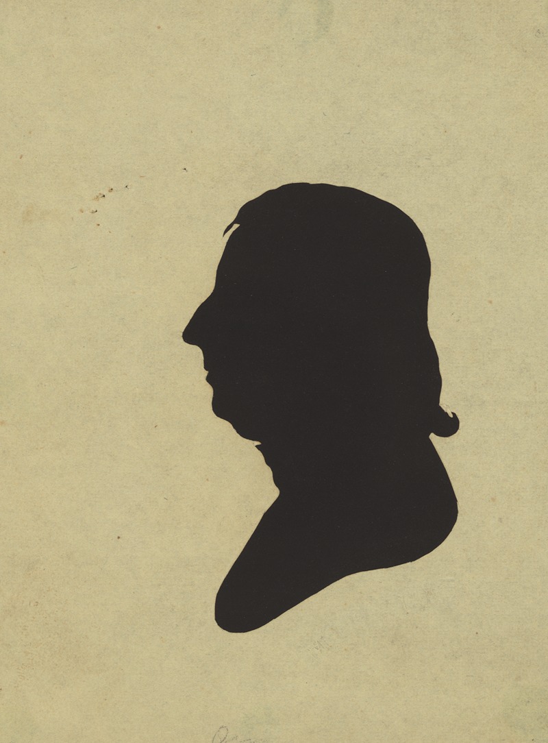 Charles Willson Peale - Silhouette of man facing left, no. 3