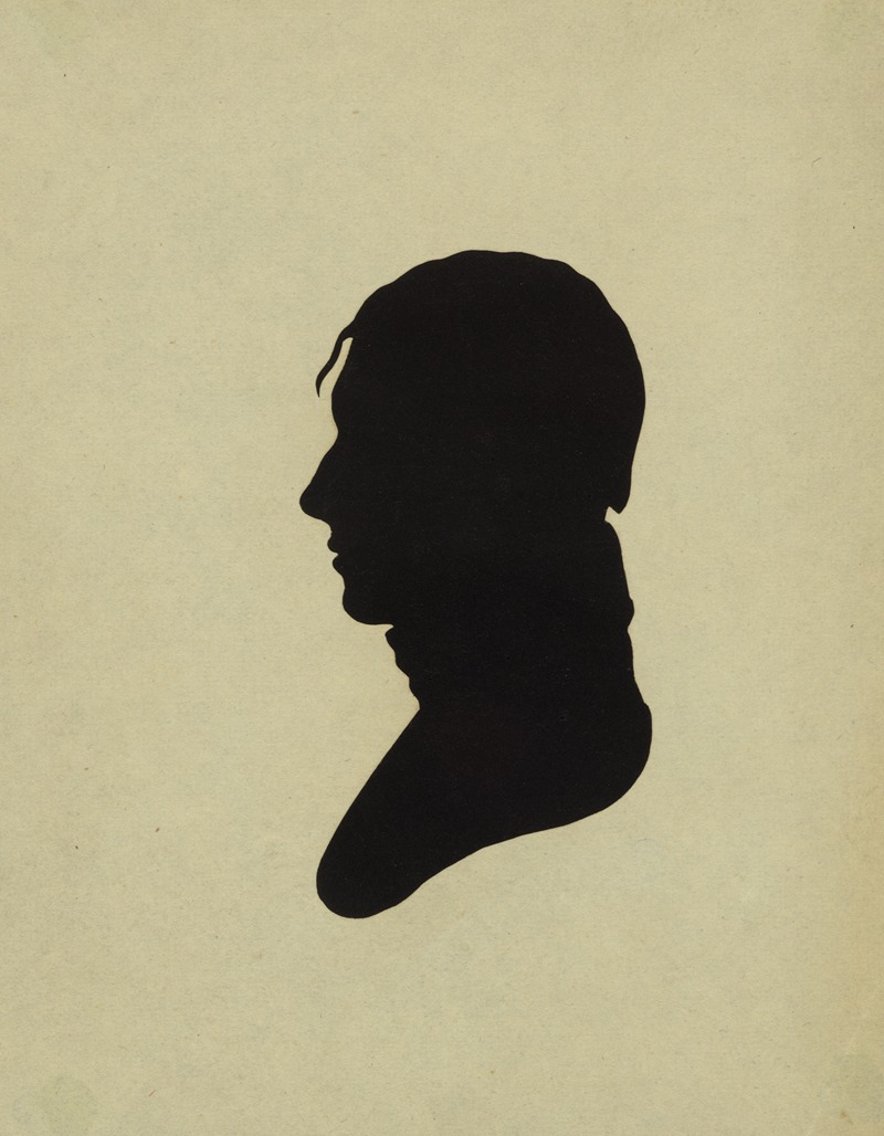 Charles Willson Peale - Silhouette of man facing left, no. 4