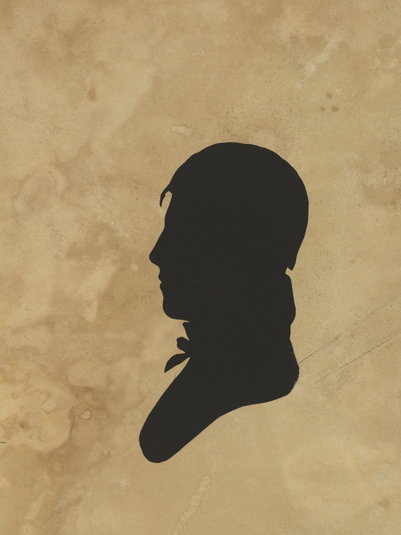 Charles Willson Peale - Silhouette of man facing left, no. 5