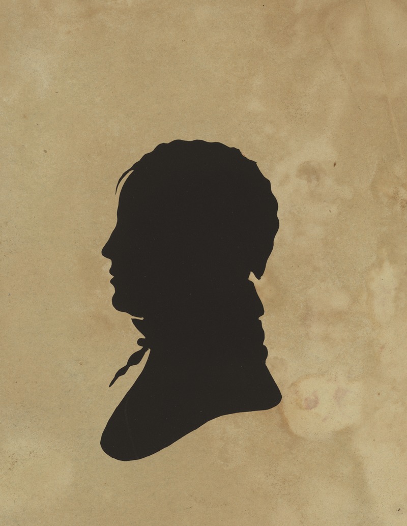 Charles Willson Peale - Silhouette of man facing left, no. 6