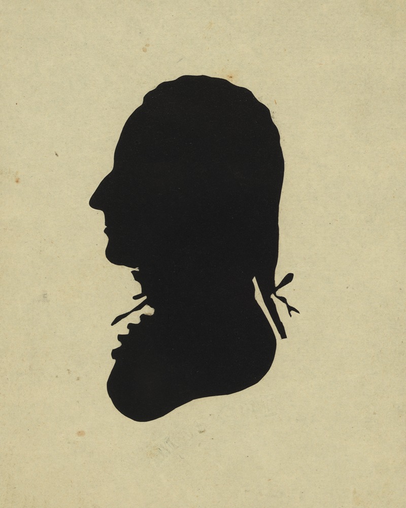 Charles Willson Peale - Silhouette of man facing left, no. 7