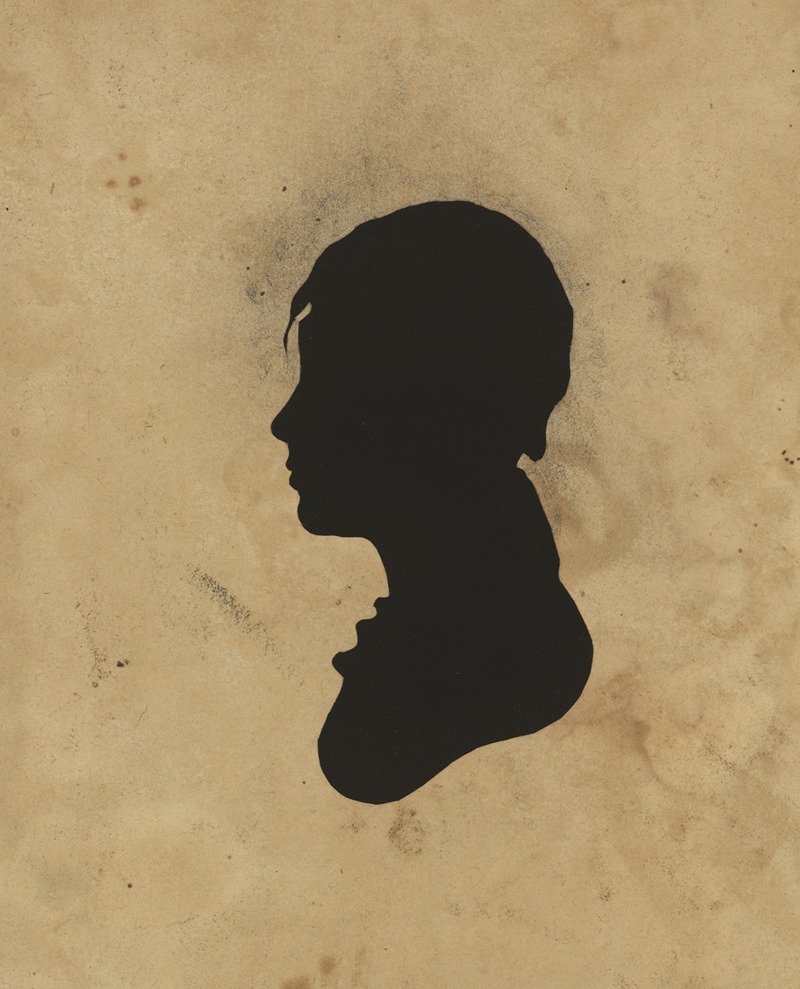 Charles Willson Peale - Silhouette of unidentified boy facing left