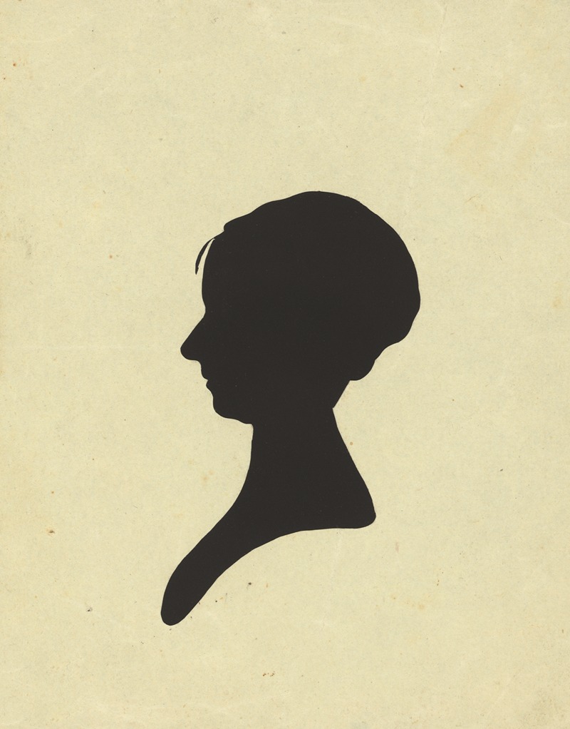 Charles Willson Peale - Silhouette of woman facing left, no. 2