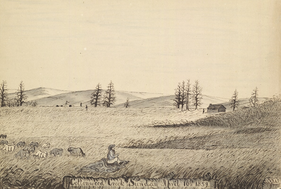 Daniel A. Jenks - Cottonwood Creek, Sunday April 10th 1859