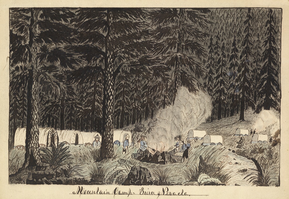 Daniel A. Jenks - Mountain camp, Siera Nevada