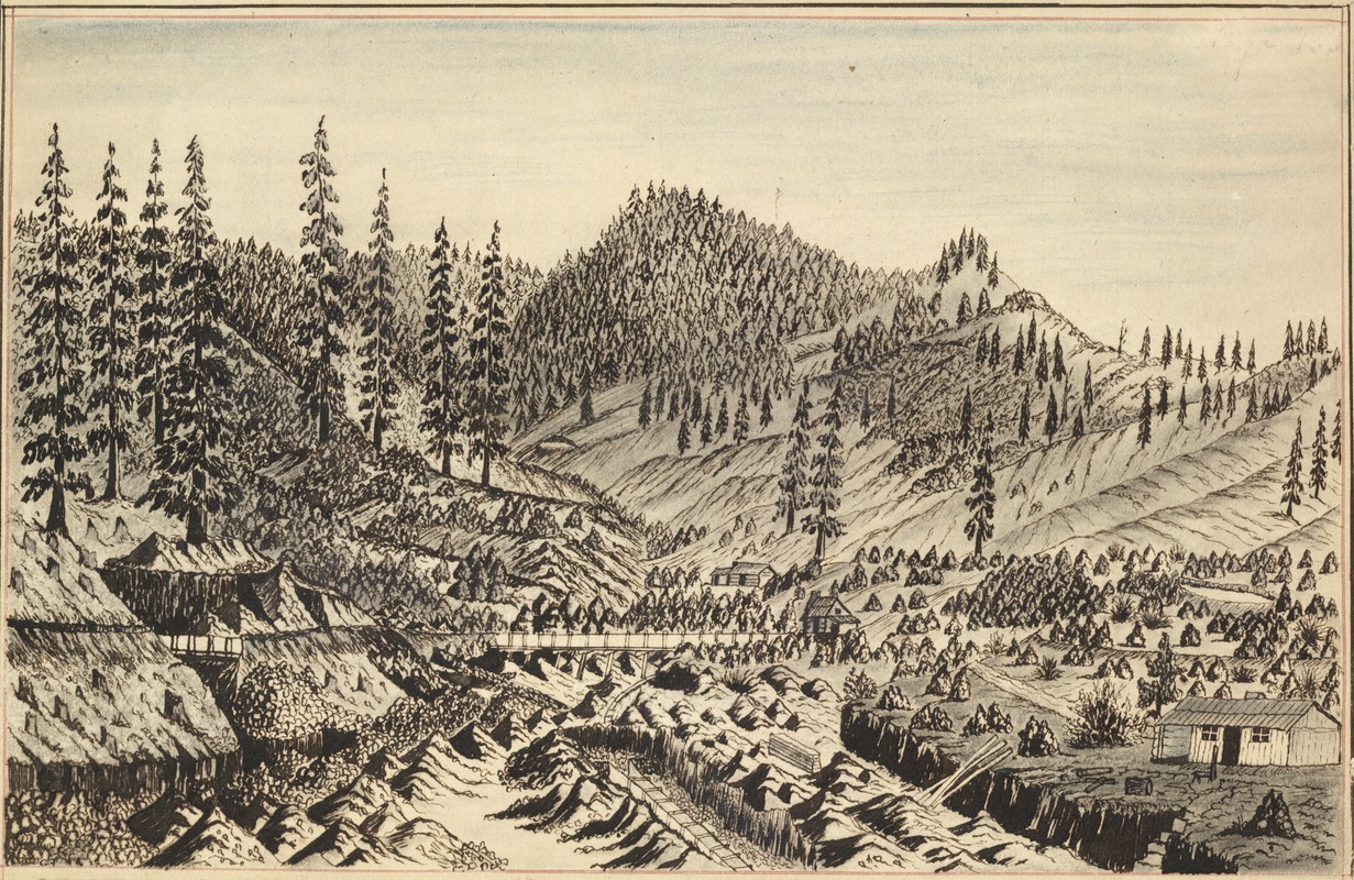 Daniel A. Jenks - View of the mine at Long Gulch