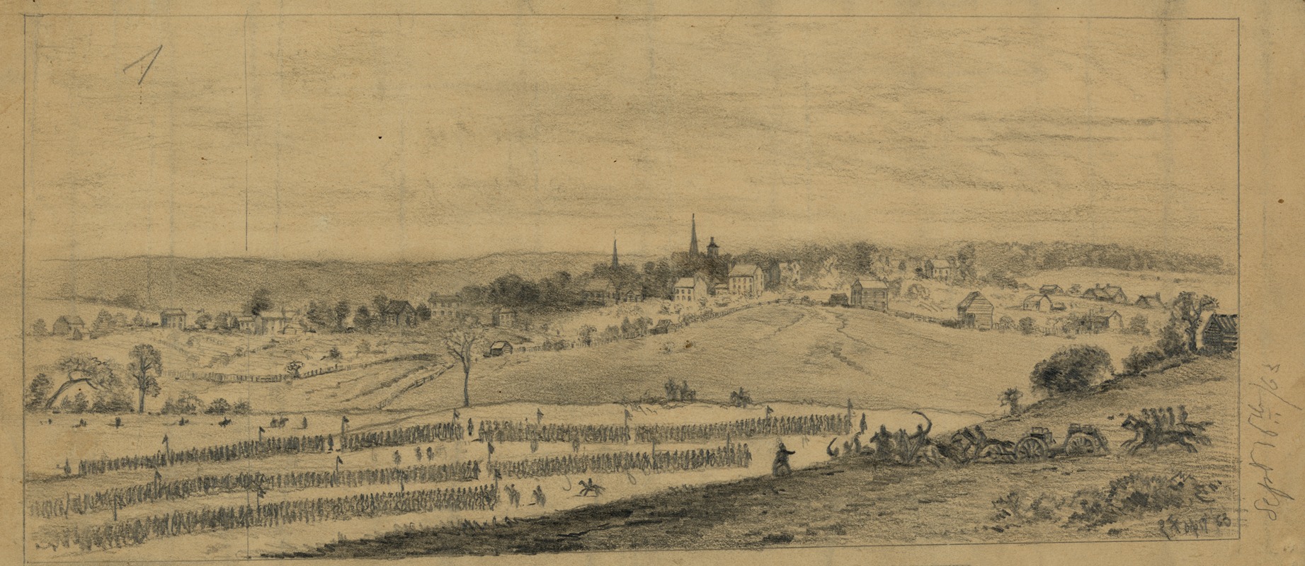 Edwin Forbes - Cavalry reconnaissance to Culpepper Court House, Va.