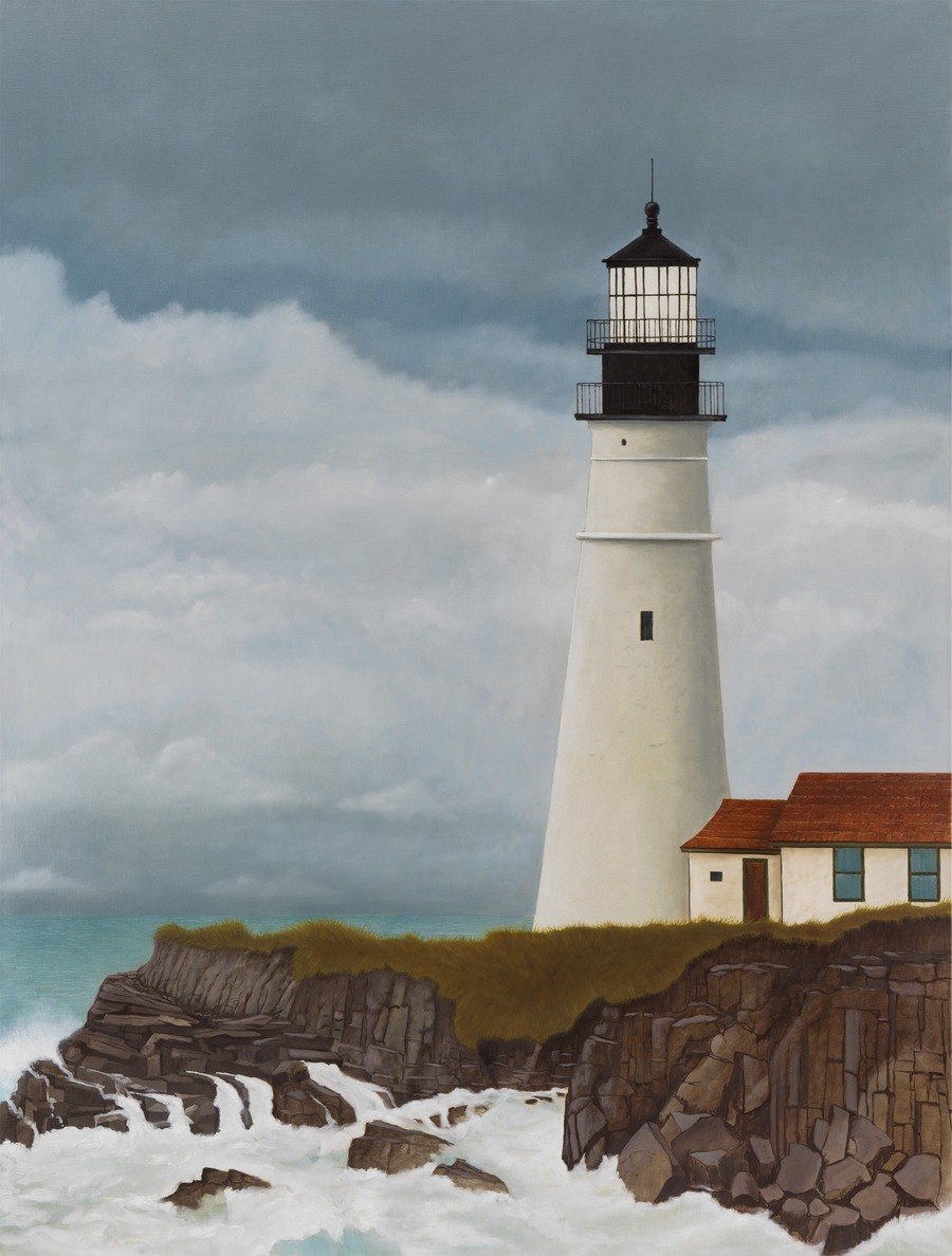 Portland Lighthouse, US by Sean Landers - Artvee