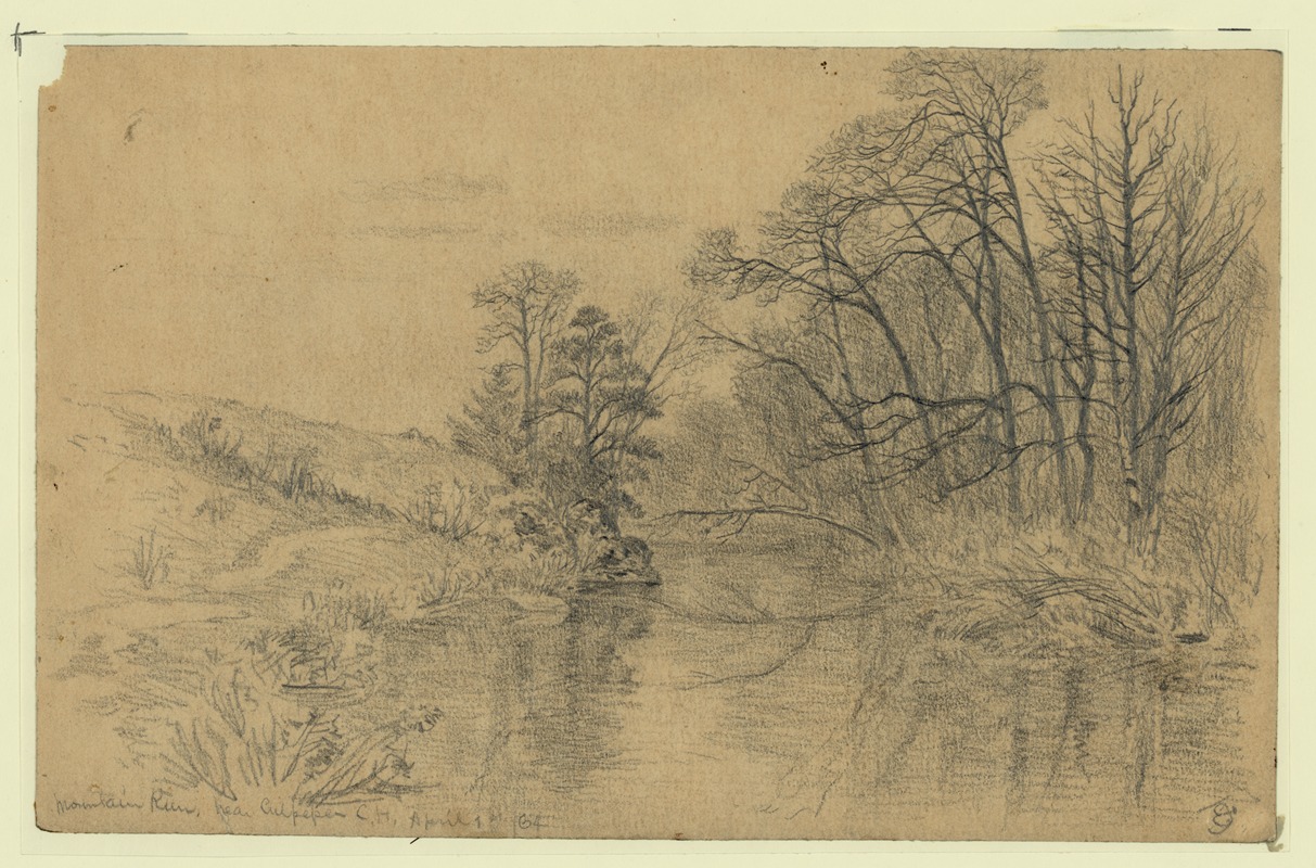 Edwin Forbes - Mountain Run near Culpepper Court House, Apr. 1, 1864