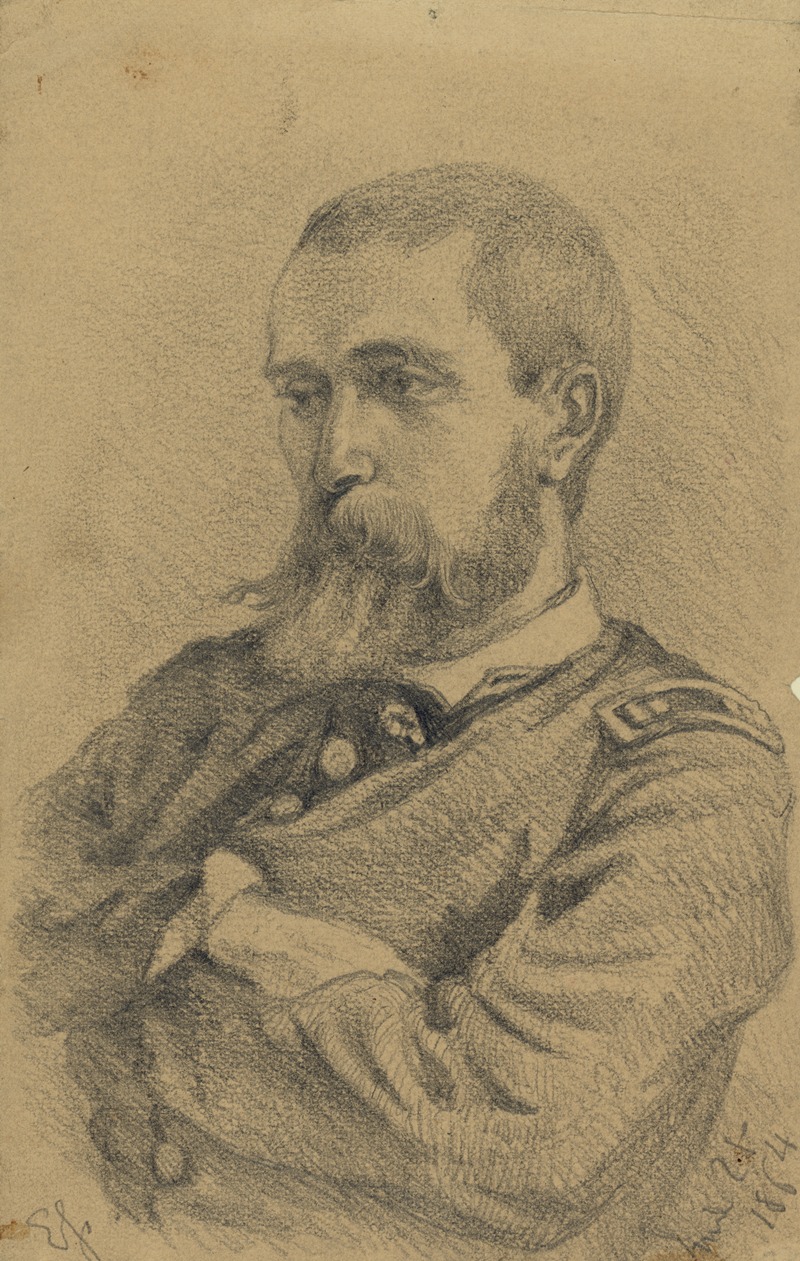 Edwin Forbes - Sketch of an officer