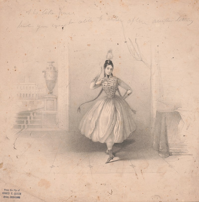 James Fuller Queen - Fanny Elssler music sheet cover