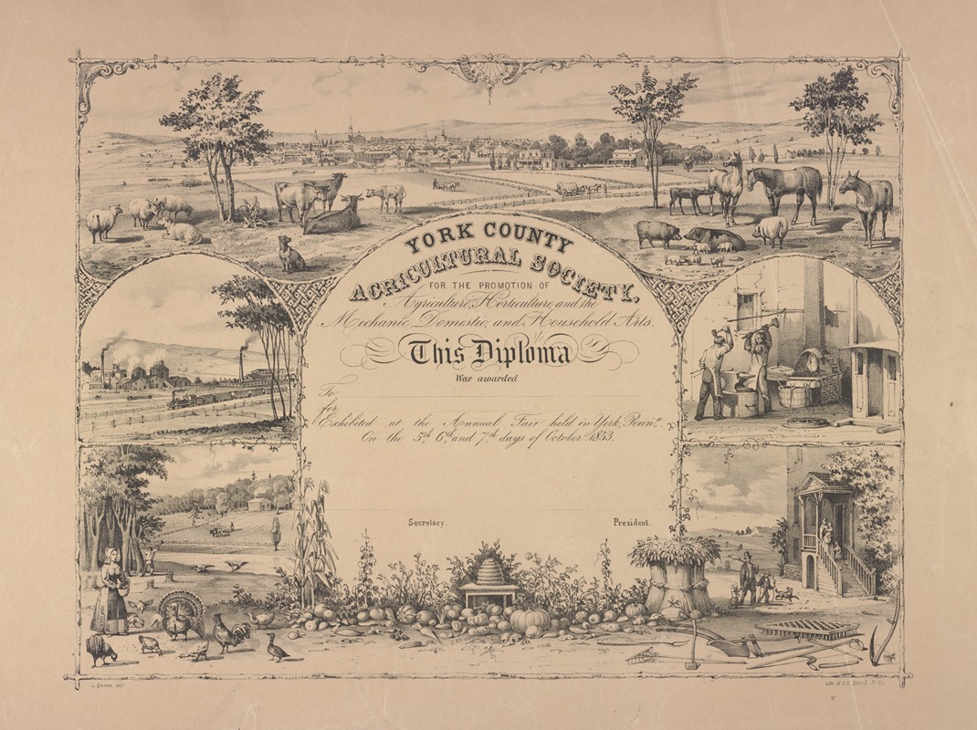 James Fuller Queen - York County Agricultural Society, for the promotion of agriculture, horticulture, and the mechanic, domestic, and household arts