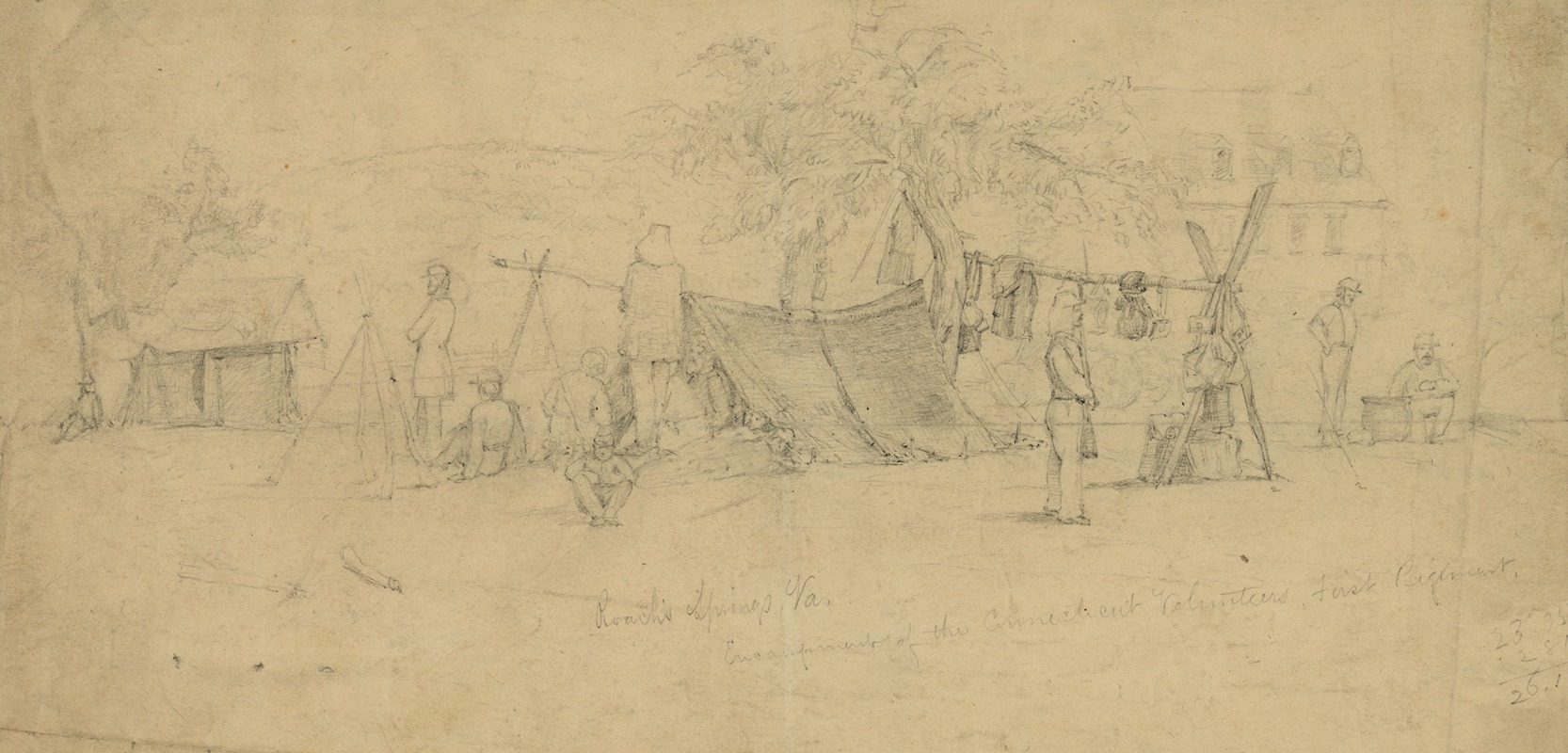 John R. Chapin - Roach’s Springs, Va. Encampment of the Connecticut Volunteers First Regiment