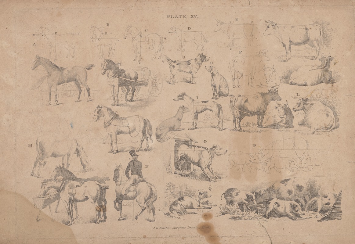 John Rubens Smith - Plate XV J.R. Smith’s juvenile drawing book