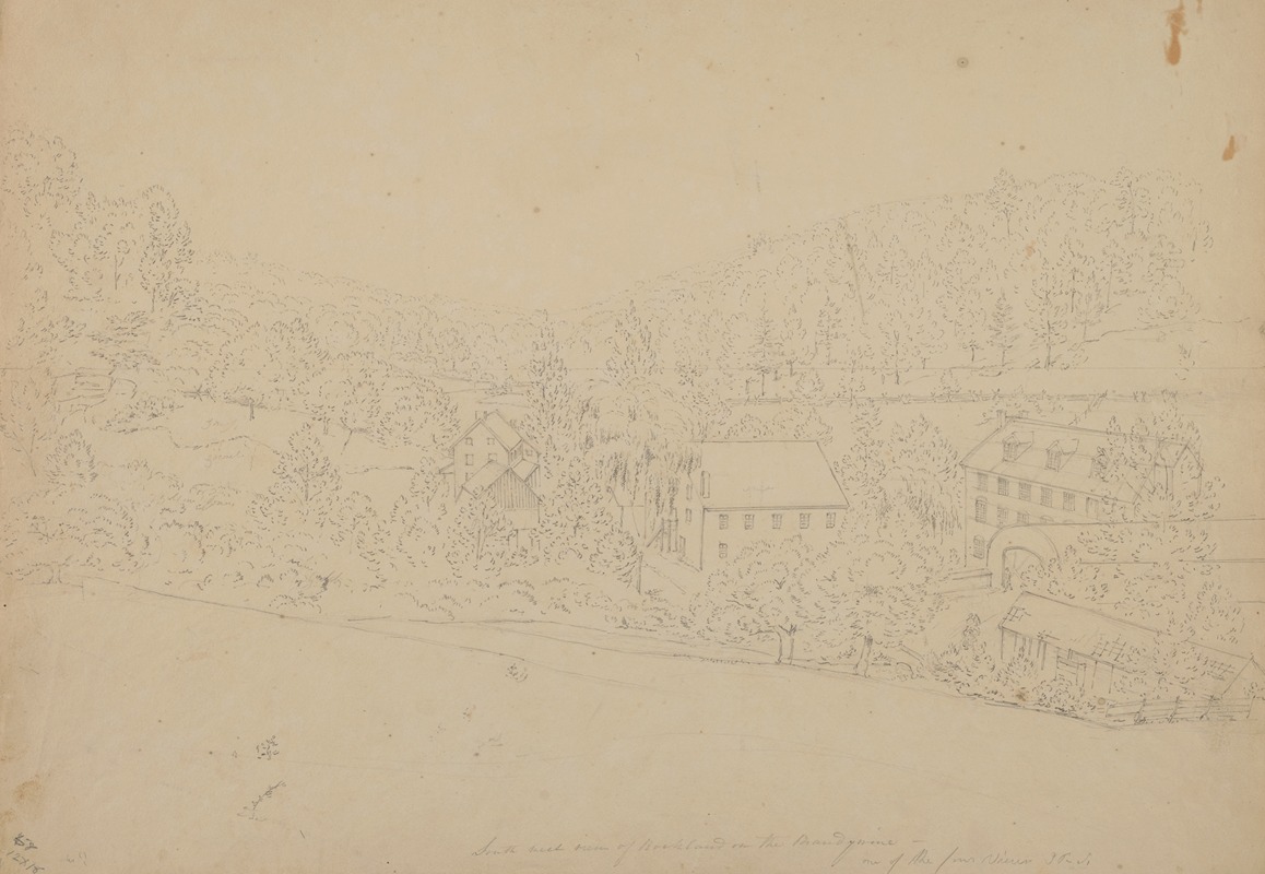 John Rubens Smith - South west view of Rockland on the Brandywine – one of the four views, J.R.S.