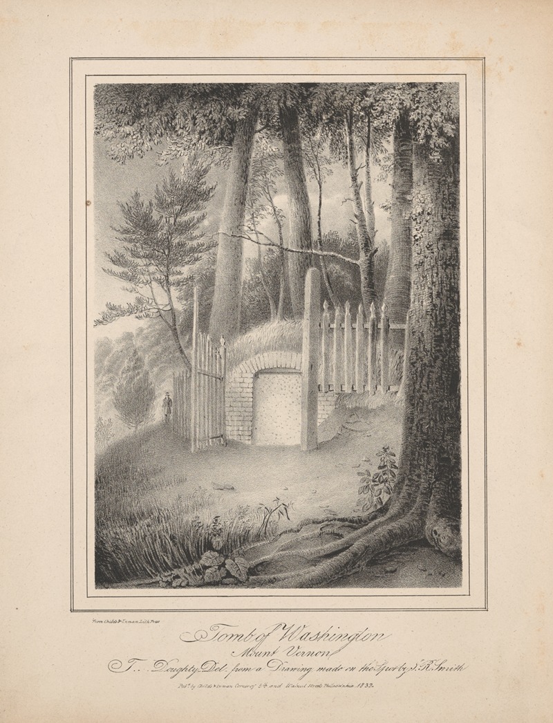 John Rubens Smith - Tomb of Washington, Mount Vernon