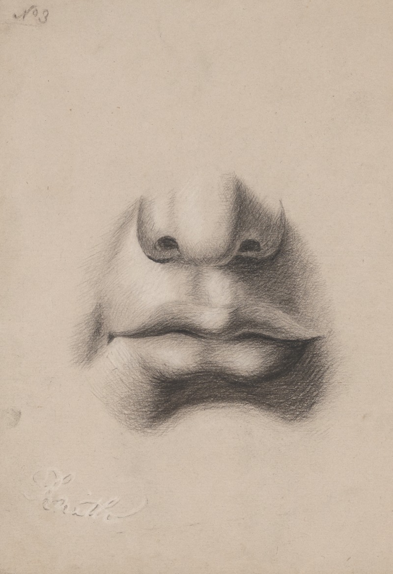 Richard Sanger Smith - Mouth and nose study, no. 3